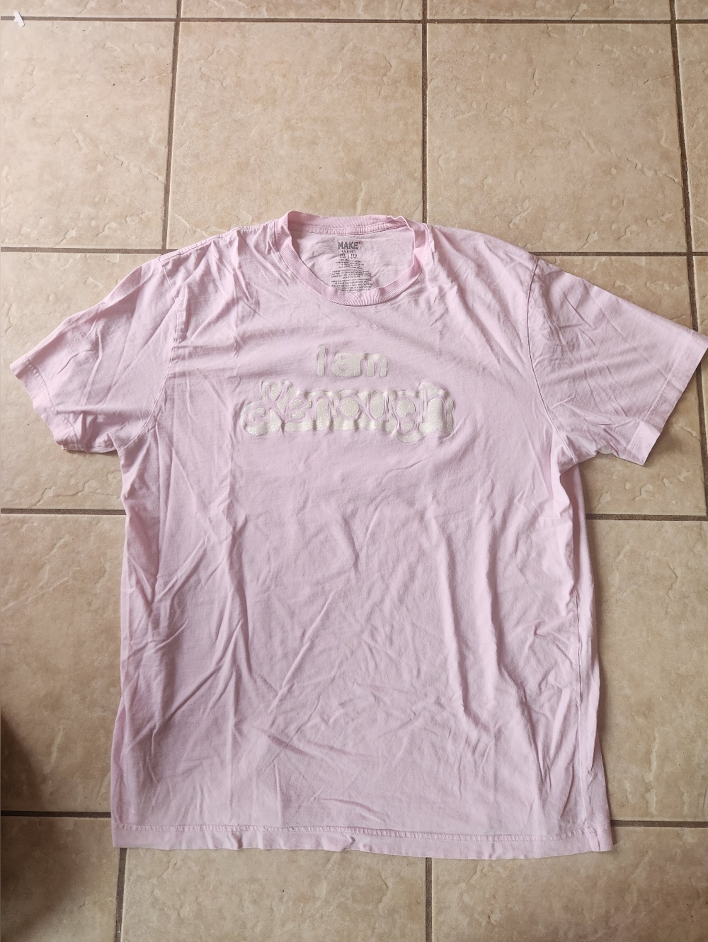 I Am Kenough Pink T-Shirt Men's 2XL Barbie Movie Ryan Gosling Excellent
